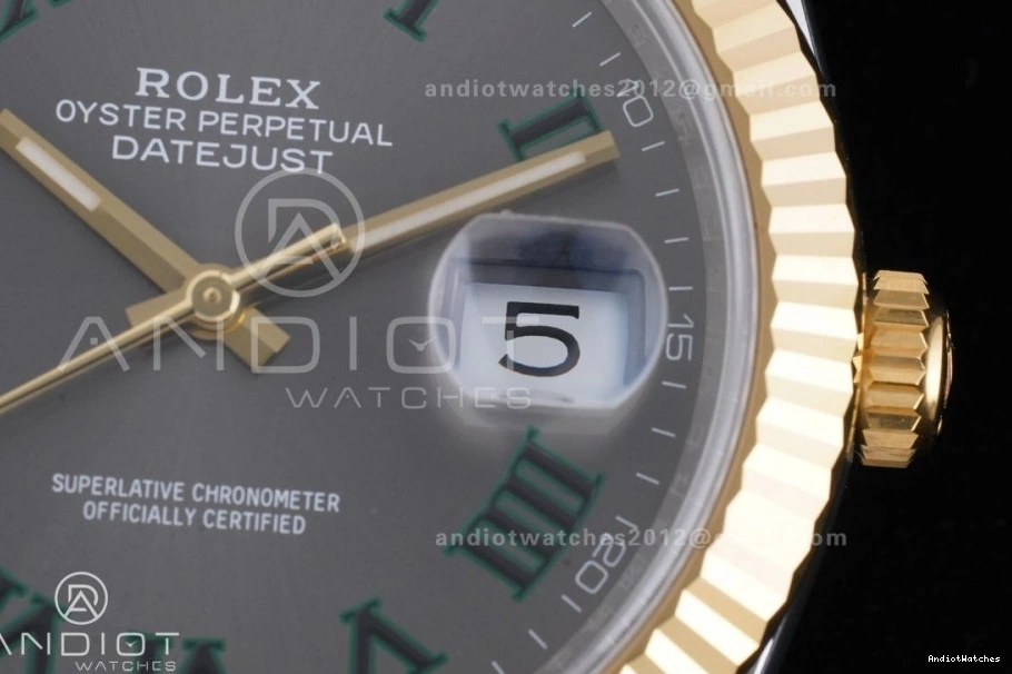 603 Edition YG (72 Roman Power Bracelet Green Reserve) Best Hours Dial Clean Jubilee Marker 126333 904L Gray on Steel 41 1:1 SH3235 SS Unique DateJust 0522